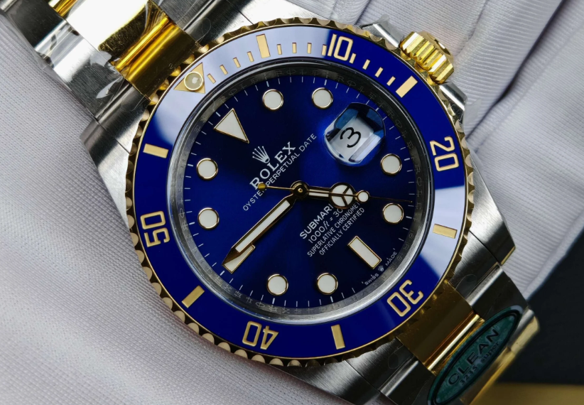 Submariner gold blue